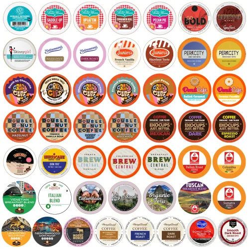 Vista 10 de Perfect Samplers - Paquete variado de cápsulas de café tostado oscuro, surtido de cápsulas extra audaces para cerveceros de taza K, 50