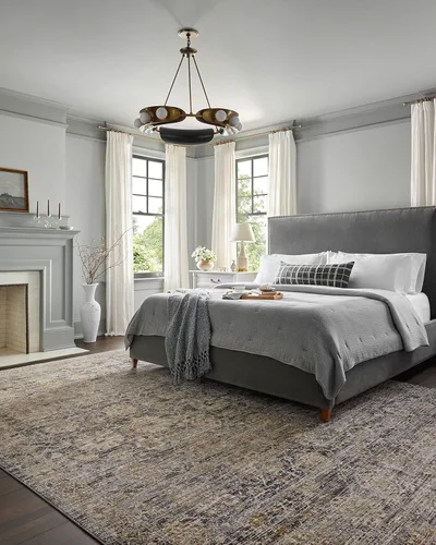 Vista 96 de Loloi Jean Stoffer Katherine Collection KES-02 Ocean/Coral 2'-7'' x 10'-0'', .25" Pile Height, Runner Rug