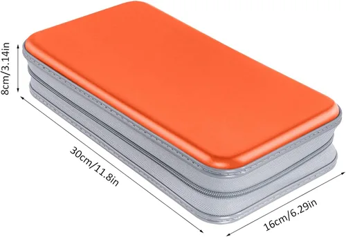 Vista 18 de Estuche para CD, capacidad para 80 unidades, para CD/DVD, cartera, de plástico duro, CD y DVD, carpetas de almacenamiento para automóvil, hogar