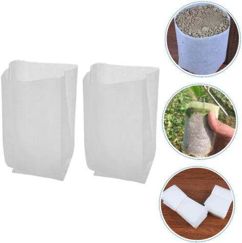 Vista 9 de Non-Woven Fabric Grow Bags 200pcs for Seedlings and Vegetables