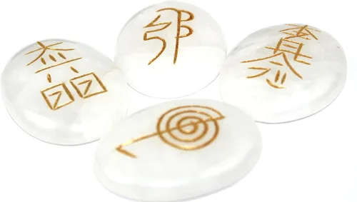 Vista 2 de Jet Crystal Quartz Usui Reiki Healing Set Chakra Balancing Meditation Gemstone Spiritual Energized Positive Mental Jet International Crystal Therapy