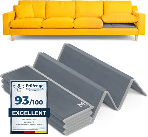 Vista 9 de Meliusly Soporte de cojín de sofá resistente para cojines caídos (21 x 48) madera contrachapada reforzada para asiento hundido, soporte de sofá