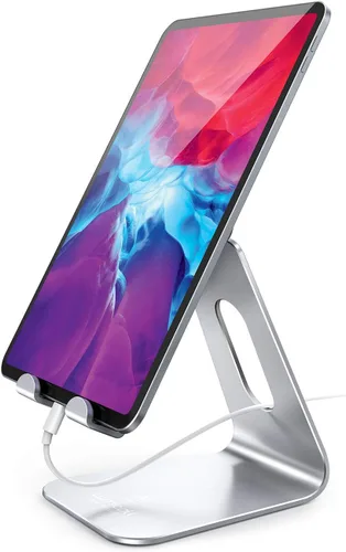 Vista 8 de Lamicall - Soporte para tablet, soporte para escritorio - Soporte de escritorio de tableta ajustable multi-ángulo, compatible con iPad Pro 11, 12.9