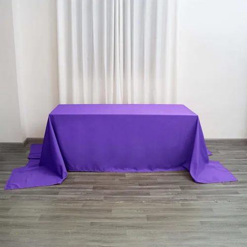 Vista 80 de Efavormart - Mantel rectangular, 60 x 102 pulgadas, resistente a las manchas y a las arrugas, lavable, mantel decorativo oblongo de tela de Amatista