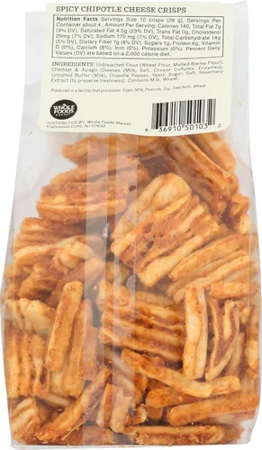 Vista 2 de Whole Foods Market Patatas fritas picantes de queso chipotle, 4 onzas