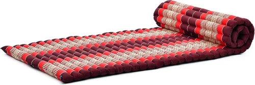 Vista 11 de Leewadee - Colchón de suelo plegable - Futón japonés enrollable -Alfombra de tatami triple pliegue - Cama de piso para invitados - Colchón