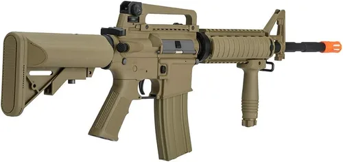 Vista 10 de Lancer Tactical Gen 2 RIS Classic M4A1 AEG Rifle de Airsoft con batería Nimh de 9.6v y cargador (1000 rondas de 0.20g BBS incluidas)