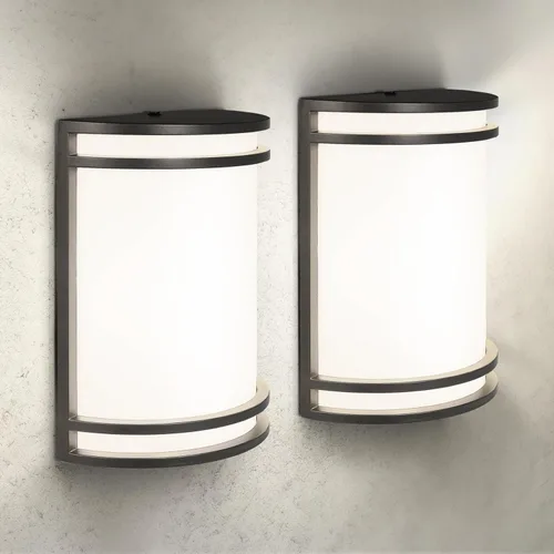 Vista 13 de ASD Lámpara LED de montaje en pared para exteriores e interiores de 10 pulgadas con sensor de movimiento, iluminación de pared negra, 15 W, 120-277