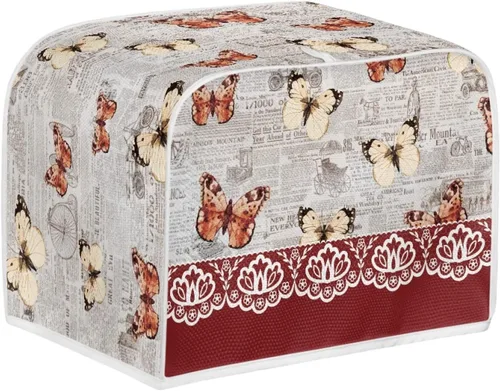 Vista 29 de Coldinair Cubierta para tostadora de dos rebanadas con estampado de aguacate, cubierta de electrodomésticos pequeños con diseño de frutas