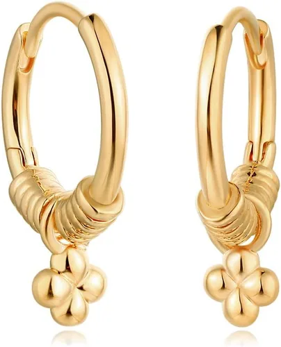 MYEARS Women Huggie Earrings Gold Hoop 14K Gold Filled Small Simple Handmade Hypoallergenic Everyday Jewelry