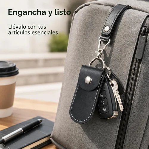Vista 3 de Funda de cuero para unidad flash USB de 3 uds Negro