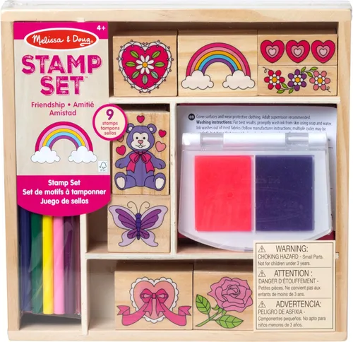 Vista 11 de Melissa & Doug Juego de sellos de madera: dinosaurios - 8 sellos, 5 lápices de colores, almohadilla de sellos de 2 colores - Certificado FSC