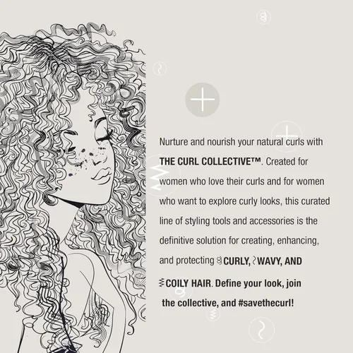 Vista 5 de Conair The Curl Collective Kit de Peinado 3 en 1, 3 Accesorios de Cepillo Intercambiables para Crear tu Peinado Perfecto