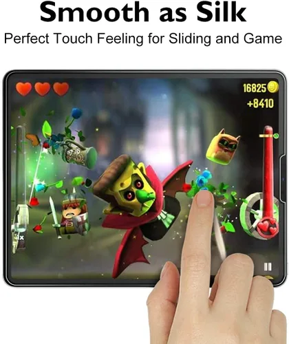 Vista 4 de Mothca Protector de pantalla de vidrio mate para iPad Pro de 12.9 pulgadas 6ª/5ª/4ª/3ª generación (modelos 2022/2021/2020/2018) antirreflejos