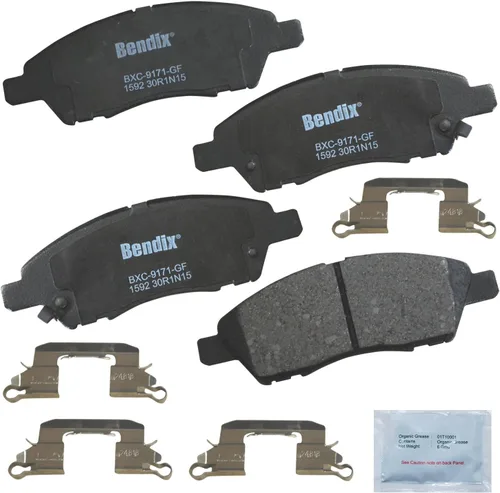 Vista 312 de Pastillas de freno delanteras semi-metálicas Bendix Priority1 CFM1774 para Ford Transit 2019-2017, Transit-150 2021-2015, Transit-250 2021-2015