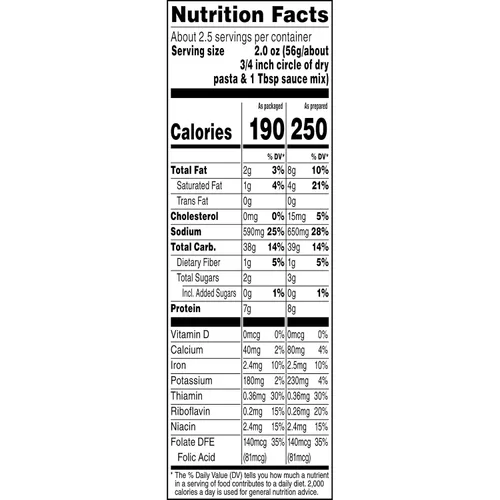 Vista 6 de Pasta Roni, Cabello de ángel de mantequilla y ajo, cajas de 4.7 onzas (paquete de 12)