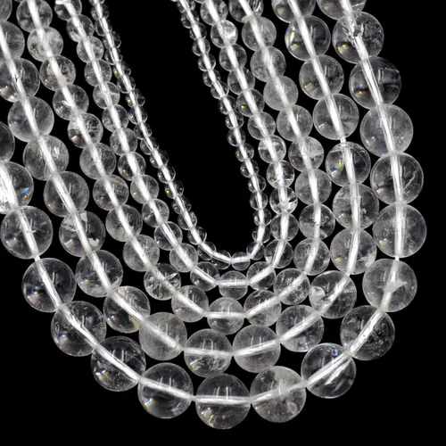 Vista 16 de AD Beads Cuentas de gema natural redondas sueltas de 15" para pulseras, collares, aretes, joyería, manualidades DIY (4mm, turquesa africana)