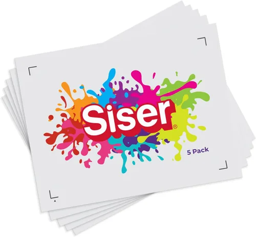 SISER EasyColor DTV - Hojas de 8.4 x 11 pulgadas, vinilo de transferencia de calor compatible con impresoras de inyección de tinta (5 hojas)