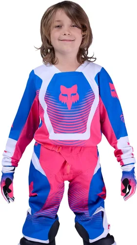 Vista 7 de Fox Racing 180 - Camiseta de motocross juvenil para bicicleta de tierra, escudo amarillo fluorescente, talla S