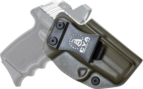Vista 29 de CYA Supply Co. Funda para llevar armas dentro del cinturón, lista para ópticos (verde OD) IWB, para llevar armas ocultas, dentro de la cintura
