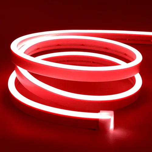 Vista 11 de Lamomo - Tiras de luces LED blancas, tira de luces de neón de 16.4 pies/5m, tira LED de neón impermeable flexible de 12V, tira de luces LED de neón