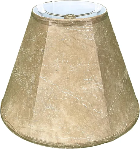 Vista 96 de Royal Designs, Inc. BS-707FC-6AGL Deep Empire Basic - Pantalla para lámpara con clip de llama, 3.5 x 6 x 5.75 pulgadas, color dorado antiguo