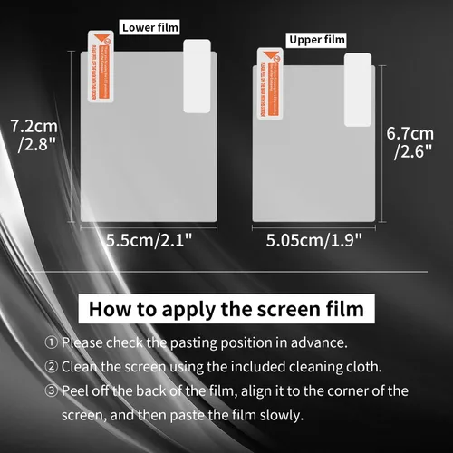 Vista 5 de OSTENT 3 x Ultra Clear Protector de Pantalla Protector de Pantalla LCD para Nintendo DSi NDSi