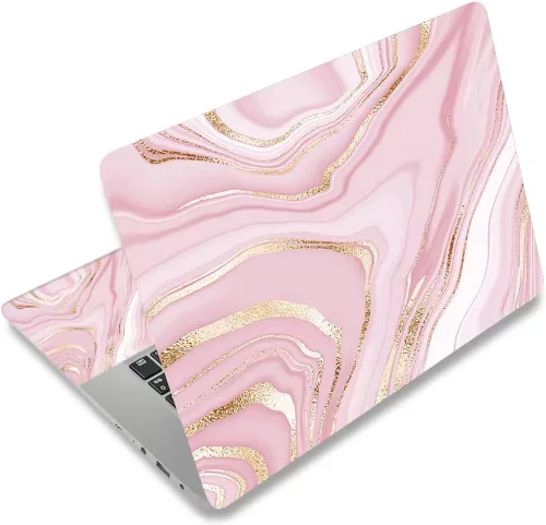 Vista 40 de Adhesivo para laptop de 12.1-15.6 pulgadas, calcomanía reutilizable universal de vinilo para laptop, protector de arte impermeable en color panal