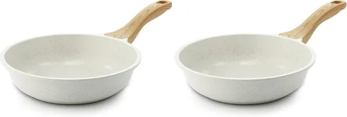 Vista 19 de SENSARTE Sartén antiadherente de cerámica de 8 pulgadas, sartén saludable no tóxica, sartén para tortilla compatible con inducción con mango