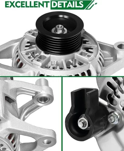 Vista 349 de Alternador de 4.0L para: Ford Explorer 2002 2003 2004, Explorer Sport Trac 2001-2004 para: Mercury Mountaineer 2001-2004, polea de 6 ranuras de 12V