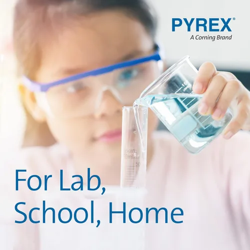Vista 8 de PYREX Griffin - Vaso de precipitados de vidrio de borosilicato, vaso de precipitados de medición graduado de forma baja con pico, cristalería