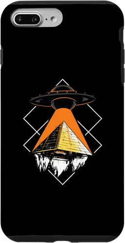 Vista 9 de iPhone 15 Funny Alien Addiction Pyramid Of Cheops UFO Case