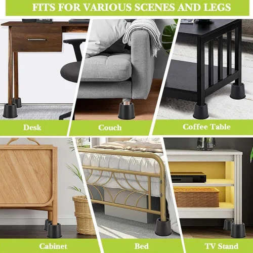 Vista 3 de Furniture Risers 4 Inch Bed Risers Heavy Duty for Table Desk Couch Chair Sofa Cabinet Bed Frame Dorm