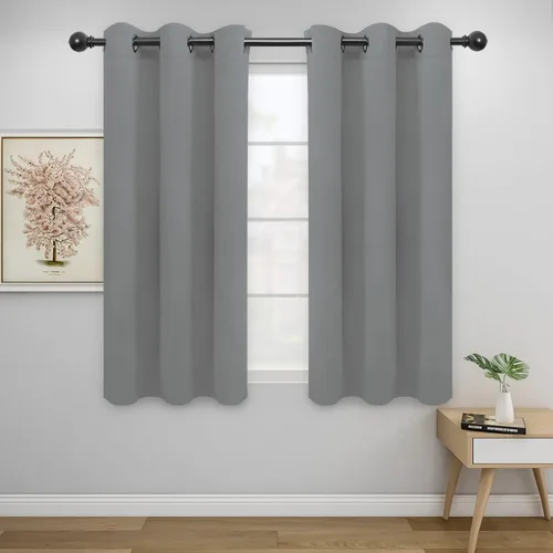 Vista 380 de Easy-Going - Cortinas opacas para dormitorio, aislamiento térmico sólido con ojales, cortinas de ventana para reducción de ruido, cortinas