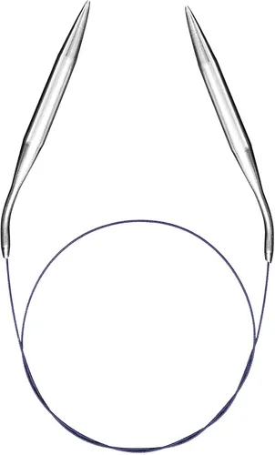 Vista 8 de Juego de agujas de tejer circulares redondas de metal mantas circulares de 32 pulgadas tamaño 15 11 9 7 4 1.5