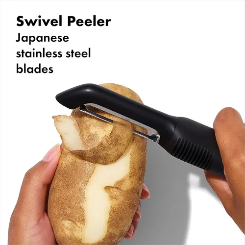 Vista 3 de OXO Good Grips - Juego de utensilios de cocina esenciales de acero inoxidable de 3 piezas