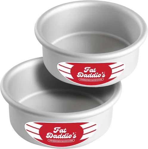 Vista 29 de Fat Daddio's Juego de moldes para pasteles redondos uniformes de aluminio anodizado de 4 niveles, profundidad de 2 pulgadas