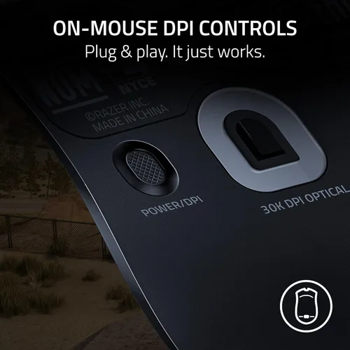 Vista 6 de Razer Viper V2 Pro HyperSpeed Mouse Inalámbrica para Juegos 59g Ultra Ligero - Interruptores Ópticos Gen-3 - Sensor Óptico de 30K DPI - 90 Horas