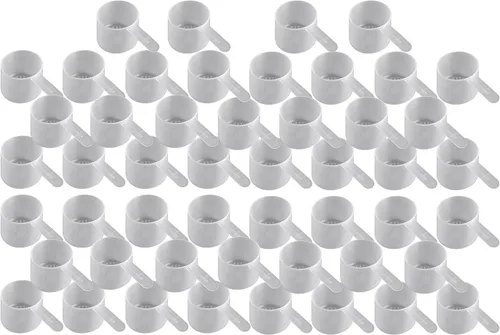 Vista 3 de Cuchara de envasado de medición de plástico de 1.8 fl oz (= 53 cc/ = 3.58 cucharadas/= 1.8 fl oz/= 0.224 taza) Mango corto - para medir y dispensar