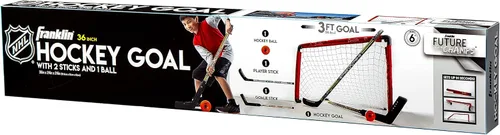 Vista 8 de Franklin Sports Set de Portería y 2 Palos de la NHL