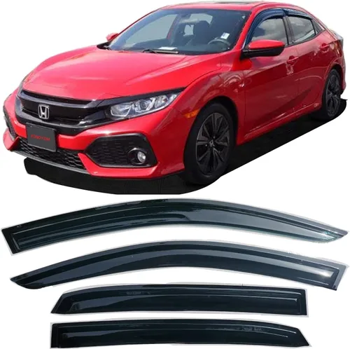 Vista 17 de Viseras de ventana, protectores de lluvia, deflectores de viento laterales, protector de ventilación para Chevrolet Silverado y GMC Sierra 1500