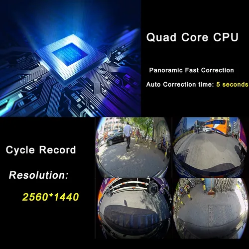Vista 5 de Universal 360 grados Bird View System Car DVR Record Panoramic View All Round View Sistema de cámara de visión trasera para todo el coche