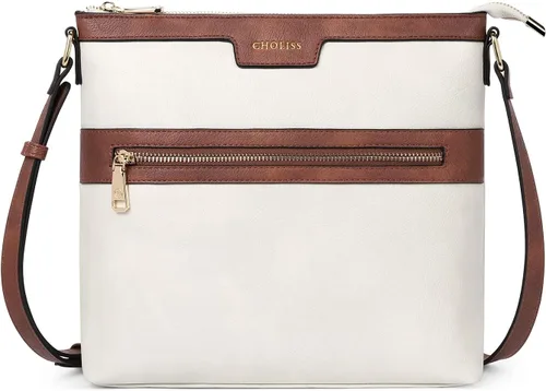 CHOLISS Large Crossbody Bags for Women, Medium Size Purses for Women with Vegan Leather