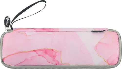 Cosmos Bolsa de transporte portátil reutilizable de viaje, estuche de almacenamiento de cubiertos, organizadores para cuchara de paja, tenedor,