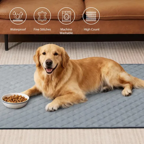 Vista 2 de Eterish Almohadillas reutilizables y lavables para perros extragrandes de 72 x 72 pulgadas, 1 paquete, almohadillas absorbentes para entrenamiento