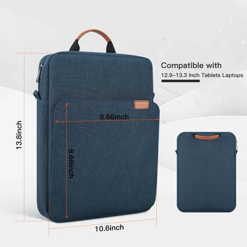 Vista 23 de Bolsa de transporte para iPad de 11 pulgadas para iPad Pro 11 M5 M4 y iPad Air 11 M3 M2, iPad A16 con teclado mágico, funda protectora de viaje