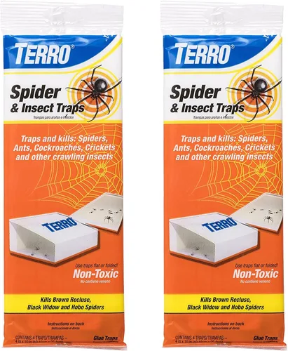 Terro Trampa para arañas e insectos, paquete de 8 (4 unidades x 2 unidades)