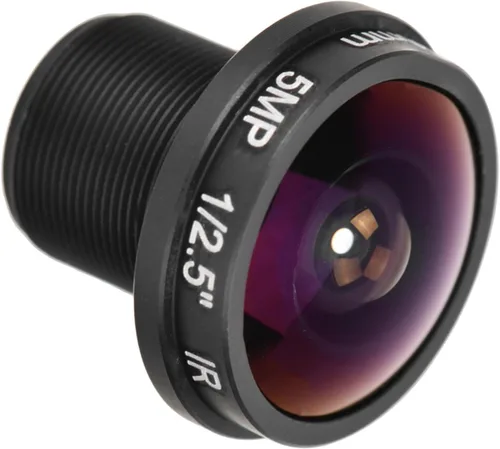 Vista 7 de Lente de ojo de pez de 0.071 in, lente de cámara CCTV gran angular de 180°, 5MP HD para vigilancia, compatible con CCD de 1/3 pulgadas y 1/4