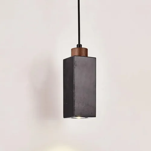 Vintage Green Pendant Lights Fixtures, Nordic Natural Marble Hanging Pendant Lamp, Modern Wood Chandeliers for Kitchen Island Dining Room Living