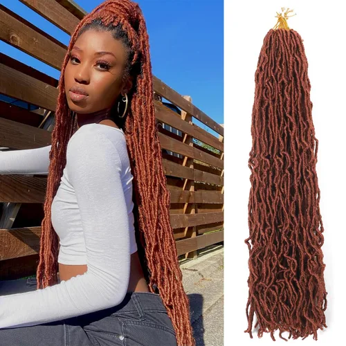 Vista 32 de Extensiones de cabello de ganchillo de 12 pulgadas de pelo sintético de ganchillo 1B, extensiones de cabello de ganchillo suaves